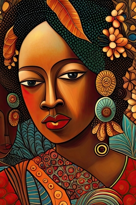Kaunis afrikkalainen nainen 01