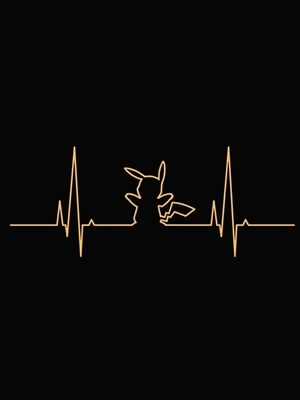 pikachu pokemon line artwork