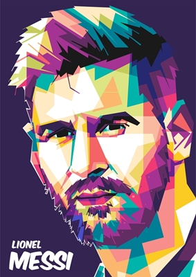 Messi pop art style 