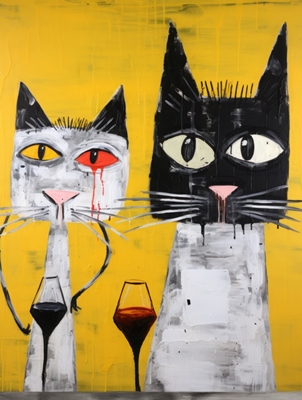 Cats On Yellow  2