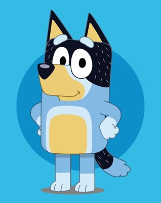 Bluey sød hund