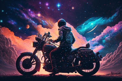 Motorcyklister i rymden