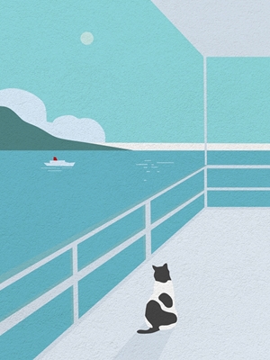 Cat On A Ship