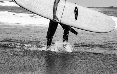 Surfer Svart-hvitt-vibber 2
