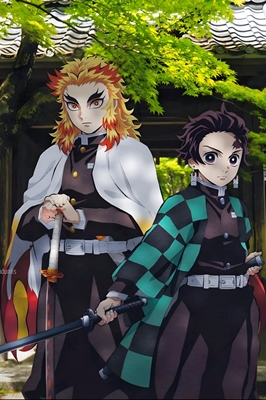 Tanjiro et Rengoku 