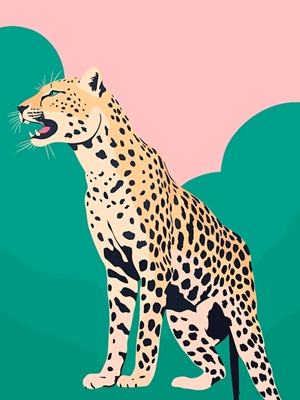 Decoración de animales de leopardo