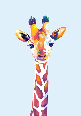 Bébé girafe Popart