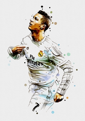Ronaldo watercolor 
