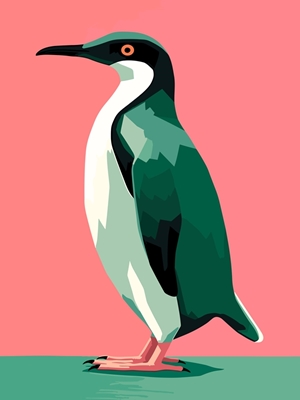 minimalistische pinguïn