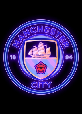 Manchester City posters & prints by ArtMeme - Printler