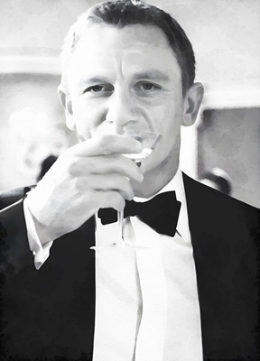 Daniel Craig Drinking Vodka