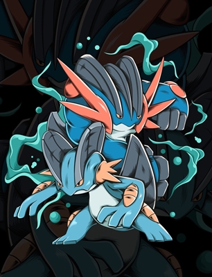 Sumpf-Pokémon-Illustration
