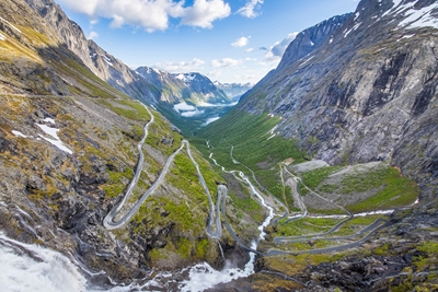 Trollstigen in Norvegia