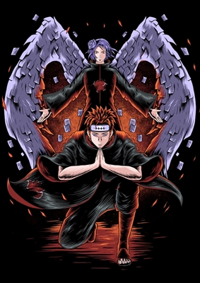 Pein i Konan Akatsuki Naruto