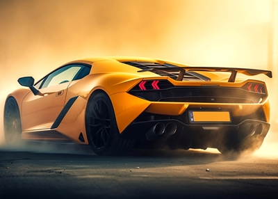 Lamborghini yellow huracan