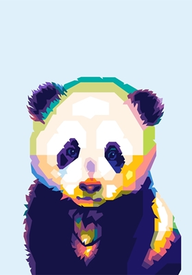 Cucciolo di panda Popart