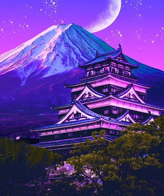 Castle mount Fuji