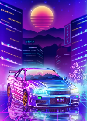 Nissan GTR R34 City Neon
