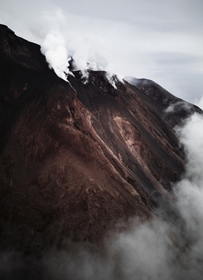 De vulkaan van Stromboli in Italië