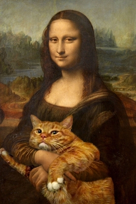 Divertente animale domestico del gatto Mona