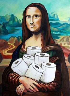 funny mona toilet paper