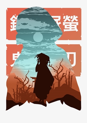 Demon Haganezuka Hotaru' Poster, picture, metal print, paint by HA