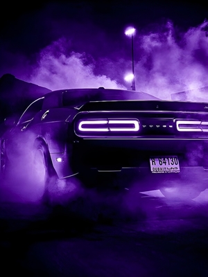 Sport Car - Purple Smoke