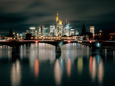 Frankfurt stadssilhuett