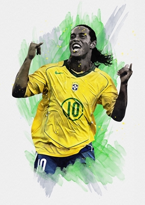 Ronaldinho Brazylia Plakaty Art Prints Autorstwa Fan Art Printler