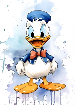Donald Duck Aquarell
