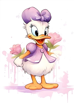 Donald Duck akvarell