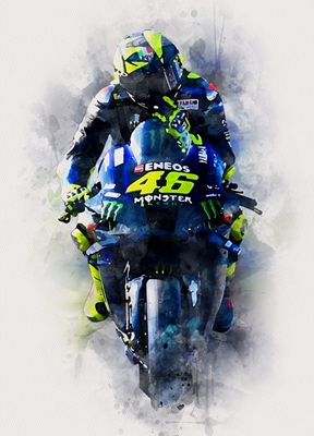 Valentino Rossi Painting posters & prints by ArtStyle Funny - Printler