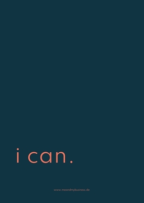 Eu posso. 