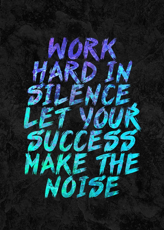 Quotes About Work Hard posters & prints by Gallery Quotes - Printler