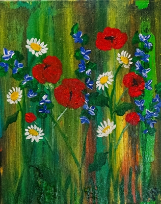 "Flowers in the green"