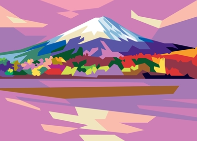 Fujiyaman vuori Japani