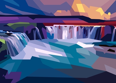 Godafoss vattenfall Island