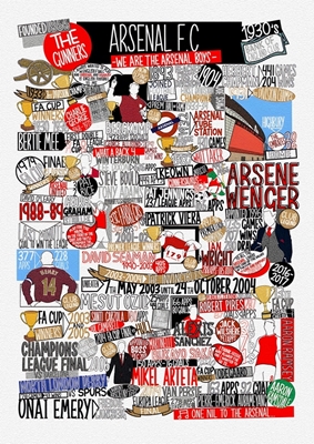 Arsenal Minimalist poster 