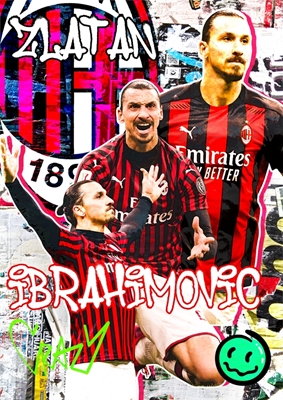 Zlatan Ibrahimovic AC Milan posters & prints by Atonio - Printler