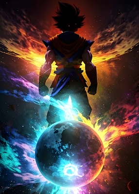 Son Goku Space posters & prints by The Ins Design - Printler