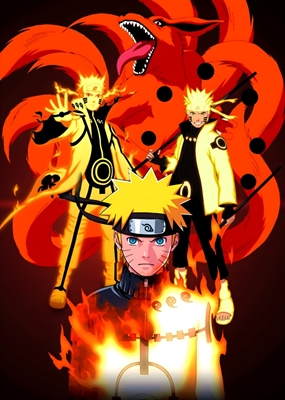 Naruto Uzumaki kyubi mode 