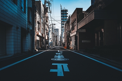 La strada laterale di Tokyo