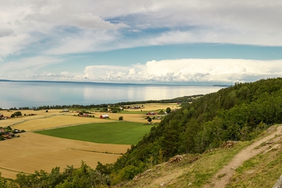 A paisagem do Lago Vättern 