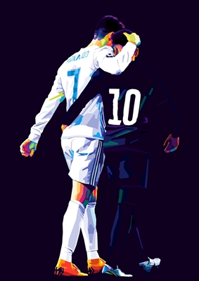 C.Ronaldo y Neymar Pop Art