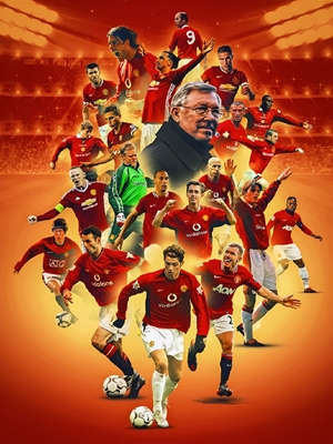 Manchester United Legends posters & prints by Jon Klebes - Printler