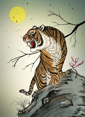 Tygrysie zwierzę Chińska sztuka