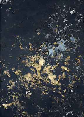 Guldgennemblødt elegance - abstrakt