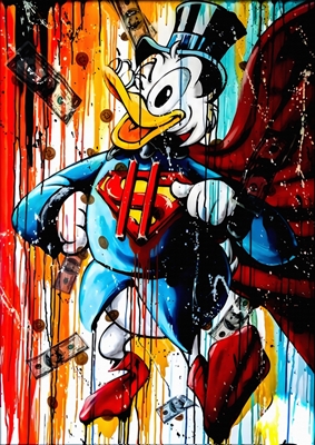 Donald Duck Superhero Art