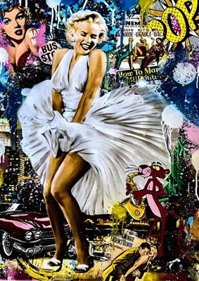 Popkonst Marilyn Monroe USA Konst