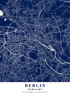 Kaart van Berlijn, Duitsland